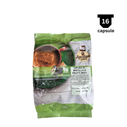 Agostani Caffe Ceai Afine si Fructe de Padure,16 Capsule Dolce Gusto