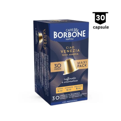 Borbone Ciao Venezia, 100% Arabica - Compatibil Nespresso- 30 Capsule