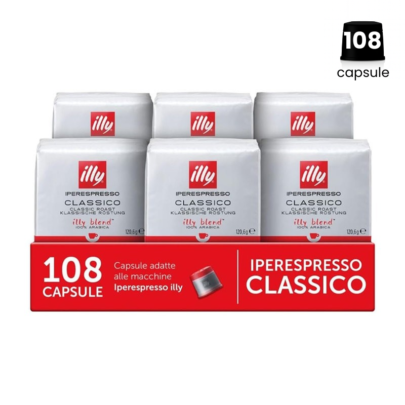 Pachet 108 Capsule Illy Iperespresso Classico