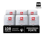 Pachet 108 Capsule Illy Iperespresso Forte Roast