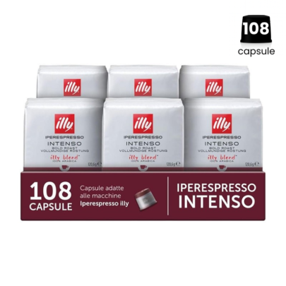 Pachet 108 Capsule Illy Iperespresso Intenso