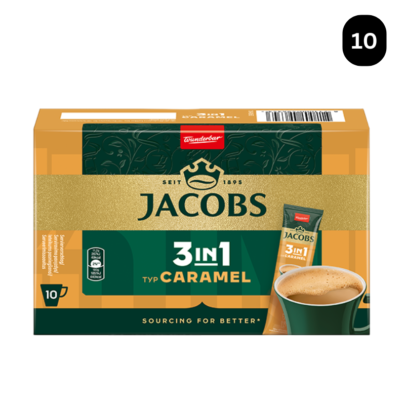 Jacobs 3 in 1 Caramel – 10 plicuri