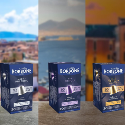Borbone Pachet Degustare ( 30 Napoli • 30 Venezia • 30 Palermo) - Compatibil Nespresso- 90 Capsule Aluminiu - imagine 3