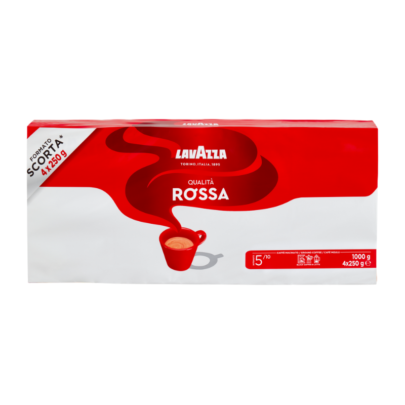 Lavazza Qualita Rossa, Cafea Măcinată - 250gr x 4