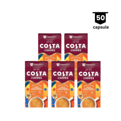 Costa Coffee Espresso Colombian Roast- Compatibil Nespresso – 50 Capsule Aluminiu