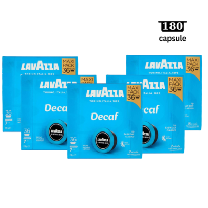 Pachet Lavazza Dek Cremoso– Compatibil A Modo Mio- 180 Capsule
