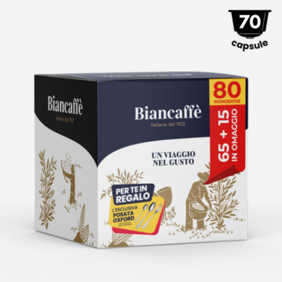 ‼<strong>SUPER PROMO</strong>‼ 70 Capsule + Cadou Biancaffè Miscela Classica - Compatibil Nescafè Dolce Gusto