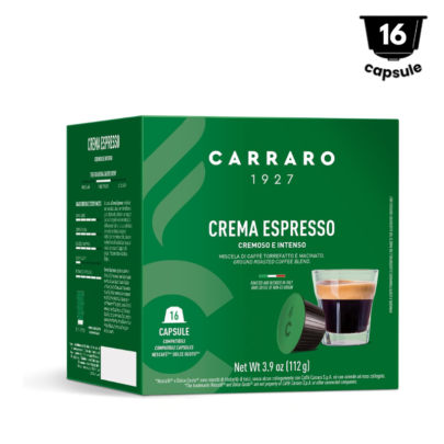 Carraro Crema Espresso - Compatibil Dolce Gusto - 16 Capsule