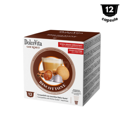DolceVita Biscottone- Compatibil Nescafé Dolce Gusto - 12 Capsule