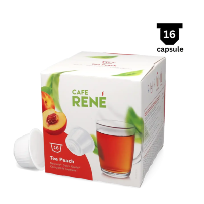 Café René Ceai Piersici- Compatibil Dolce Gusto- 16 Capsule