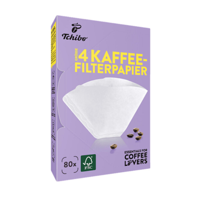Tchibo Filtre de cafea din hartie nr 4 set 80 buc