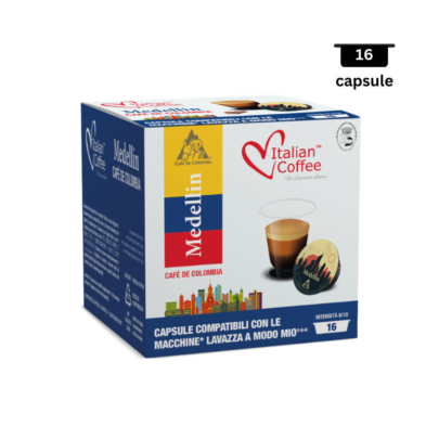 Italian Coffee Medellin- Compatibil Lavazza A Modo Mio - 16 Capsule