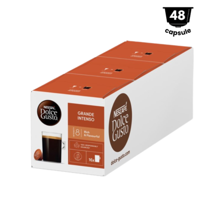 48 capsule Nescafè Dolce Gusto Grande Intenso, 3x16 Capsule