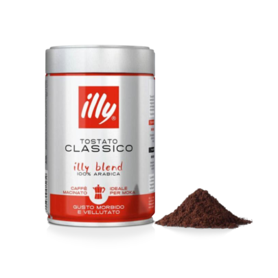 Illy MOKA Classico, Cafea Măcinată - 250gr