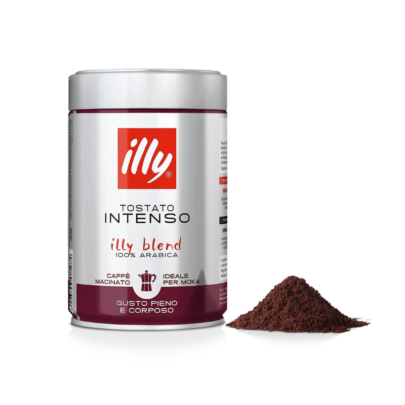 Illy MOKA Intenso Cafea Măcinată TIN - 250gr