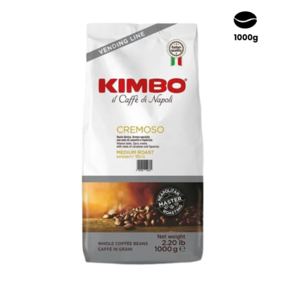 Kimbo Cremoso Medium Roast - Cafea Boabe - 1kg