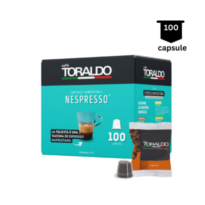 Toraldo Caffè Cremosa – Compatibil Nespresso - 100 Capsule