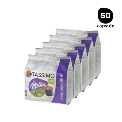 50 Capsule Tassimo Milka Ciocolată Caldă cu Fistic