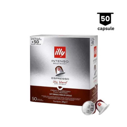 illy Espresso Intenso 100% Arabica - Compatibil Nespresso - 50 Capsule Aluminiu