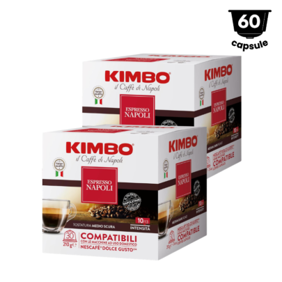 Kimbo Espresso Napoli– Compatibil Dolce Gusto- 60 Capsule