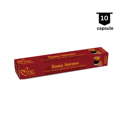 Italian Coffee Roma Intenso- Compatibil Nespresso - 10 Capsule Aluminiu