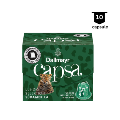Dallmayr Capsa Lungo Selektion Südamerika- Compatibil Nespresso - 10 Capsule Aluminiu
