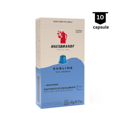 Hausbrandt Sublime - Compatibil Nespresso - 10 Capsule Aluminiu