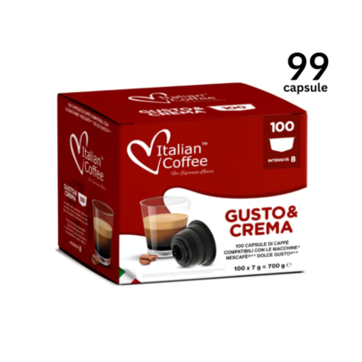 ‼<strong>SUPER PROMO</strong>‼ 99 Capsule Italian Coffee Crema - Compatibil Dolce Gusto