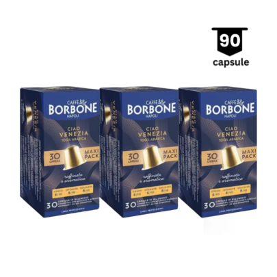 90 Capsule Borbone Ciao Venezia, 3 x 30 capsule aluminium - Compatibil Nespresso