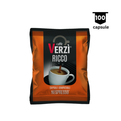 Caffè Verzi RICCO - Compatibil Nespresso- 100 Capsule