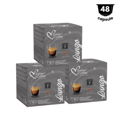 48 Capsule Italian Coffee Lungo  – Compatibil Dolce Gusto- 3 x16 Capsule