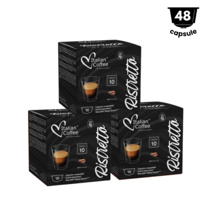 48 Capsule Italian Coffee Ristretto  – Compatibil Dolce Gusto- 3 x16 Capsule