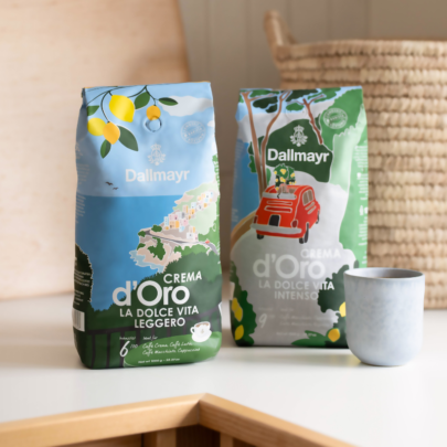 Alternative view of Dallmayr Crema D’Oro La Dolce Vita LEGGERO - Cafea Boabe- 1kg