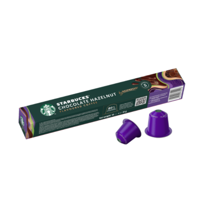 Alternative view of Starbucks Chocolate Hazelnut Flavoured Coffee - 10 Capsule Compatibile Nespresso