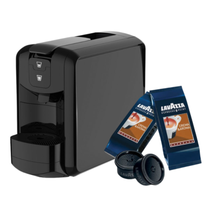 Pachet Espressor Point Black + 100 Capsule Lavazza Crema e Aroma