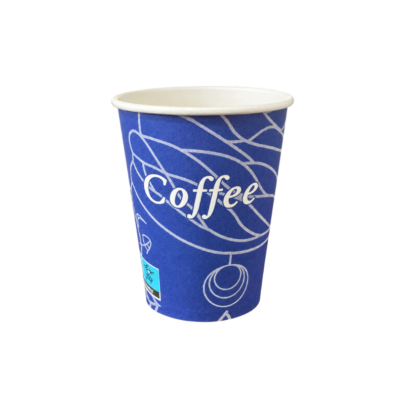 50 Pahare Carton +PE Safir, 8 oz - 250 ml